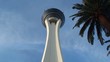 A jump of the rider from the Stratosphere tower (SkyJump, LV)