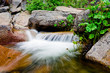 Waterfall movement on the rocks