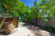 Lush driveway