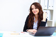 Young busines woman with notebook