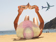 Beach scene. Playa Teresitas. Tenerife, Canaries