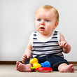 Child playing with his toys
