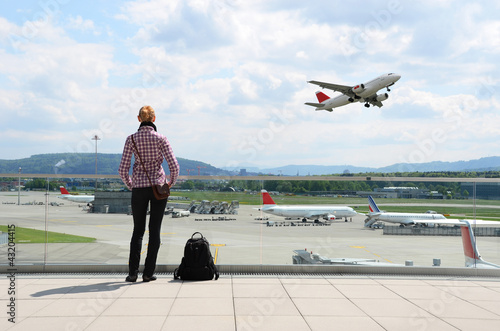 Photo: Girl in the airport Girl in the airport