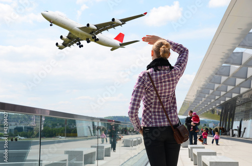 Photo: Airport scene Airport scene