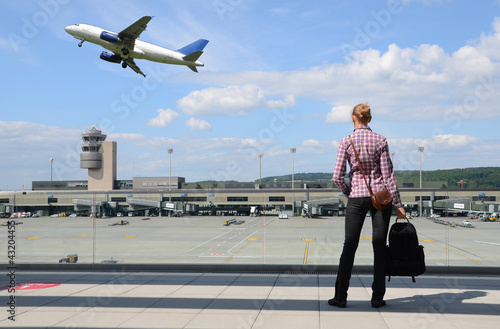 Photo: Girl in the airport Girl in the airport