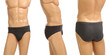 mannequin with brief on white background.