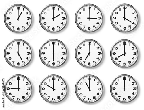 Foto: set of wall clocks set of wall clocks