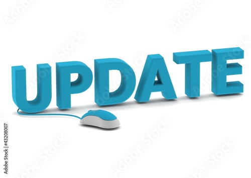 Illustration: Update and computer mouse Update and computer mouse