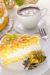flat cake with an almond and sugar coating