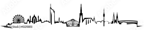 Vector: Wien Skyline abstrakt Wien Skyline abstrakt