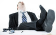 Exhausted businessman