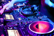 Dj mixes the track