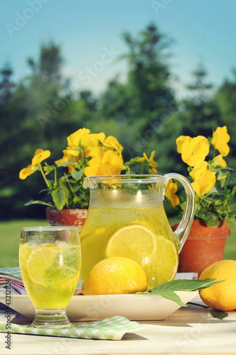Photo: Fresh lemonade on a summer day Fresh lemonade on a summer day