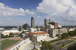 Photo: Aerial view of Omaha Nebraska skyline with view of Creighton University Morrison Football Stadium Aerial view of Omaha Nebraska skyline with view of Creighton University Morrison Football Stadium