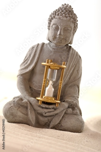 Foto: Sandbild Buddha mit Sanduhr Sandbild Buddha mit Sanduhr