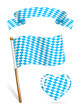 Set of Bavaria flag icons