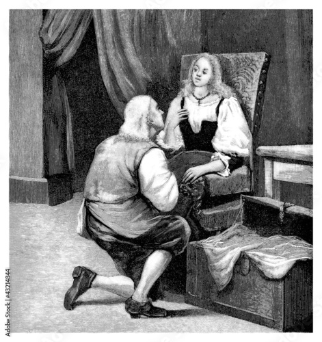 Illustration: I love You ! - Peasant Lovers I love You ! - Peasant Lovers
