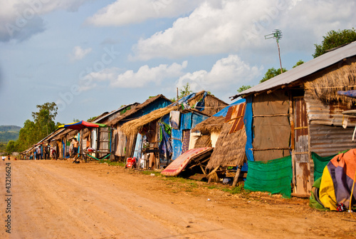 Photo: Slums on the road to the Otress beach, Sihanoukville, Cambodia Slums on the road to the Otress beach, Sihanoukville, Cambodia