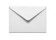 Blank envelope isolated on white background with clipping path