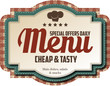 Menu label