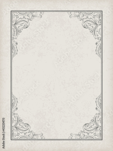 Vintage frame template. Vector, EPS10