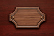 old wooden sign on the wall of wood