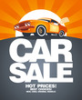 Car sale design template.