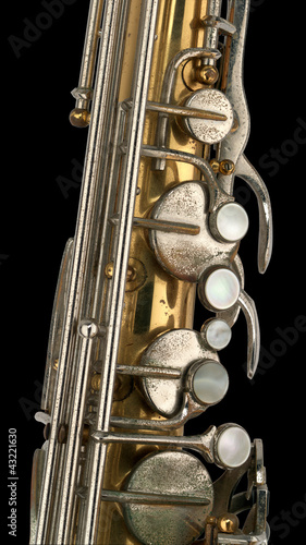Foto: Altes Saxophon Detail Altes Saxophon Detail