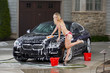 Girl Washing Car