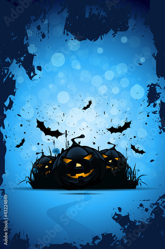 Vektor: Grunge Halloween Party Background Grunge Halloween Party Background