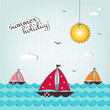 cartoon summer holiday background