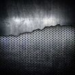 cracked metal plate