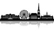 Wien Skyline mit Wahrzeichen - Schatten