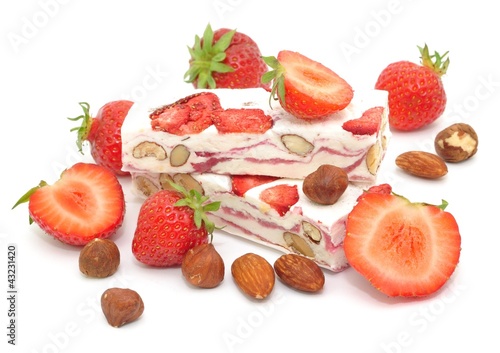 Photo: Erdbeeren, Nougat Erdbeeren, Nougat