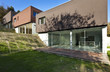 beautiful modern house with garden, outdoor