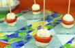 quesitos de hojas con tomate
