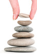 stones in balanced pile