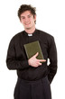 Priest with a bible