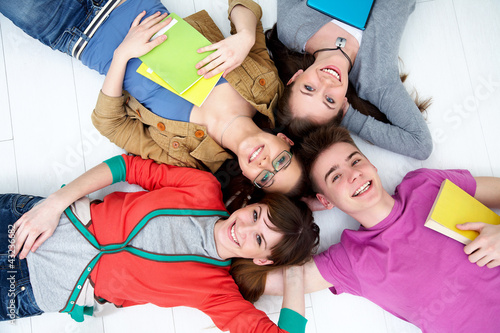 Photo: group of teenage friends group of teenage friends