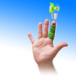 hand - umweltfreundliche energie