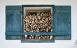 Window with firewood (Fenster mit Brennholz)