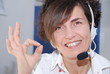 call center,operator woman