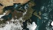 Video: 3D Map Rotate Europe with Sun and Clouds 3D Map Rotate Europe with Sun and Clouds