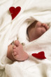 Herz und Babyfüsse