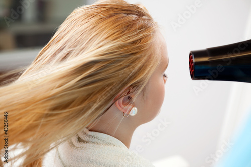 Photo: Woman's Hair Being Blow Dried Woman's Hair Being Blow Dried