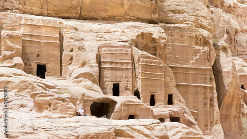Photo: Tombs of Petra, one of the seven wonders of the world, Jordan. Tombs of Petra, one of the seven wonders of the world, Jordan.