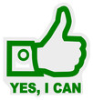 Daumen hoch - yes I can