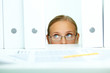 Female in eyeglasses