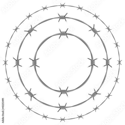 Vector: Barbed wire Barbed wire