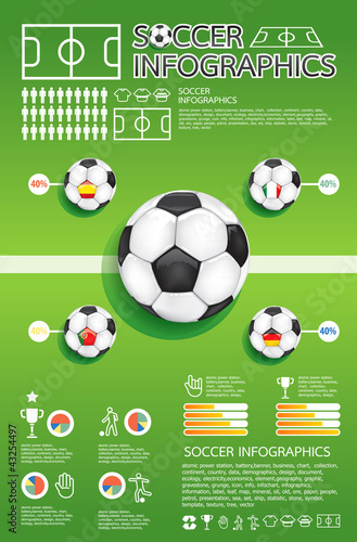 Illustration: soccer info graphic vector soccer info graphic vector